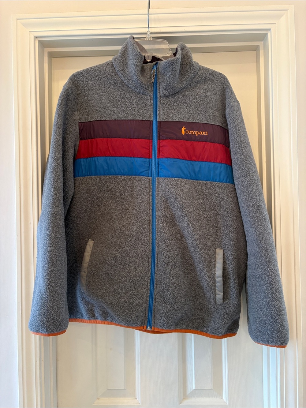 Cotopaxi Fleece Jacket Men’s M/L Gray Colorblock Full Zip Outdoor